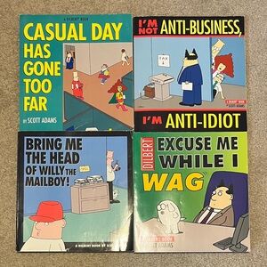 Bundle Lot - 4 DILBERT Scott Adams Vintage Collection Comic Cartoon Books